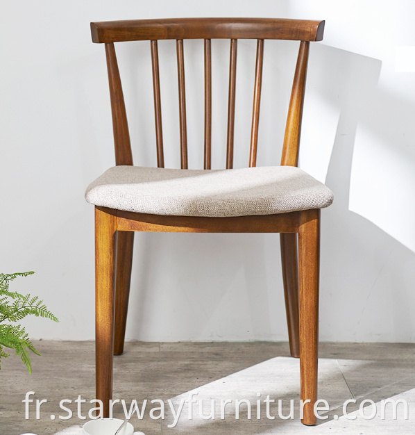 Slat Back Wood Dining Chair